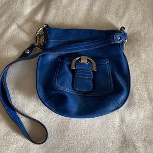 Royal blue b makowsky cross body
